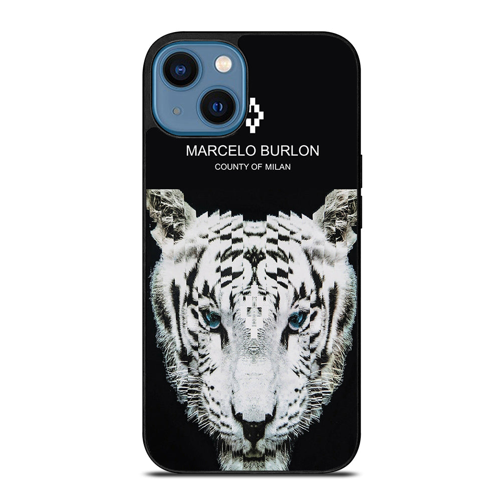 MARCELO BURLON WHITE TIGER iPhone 14 Case Cover