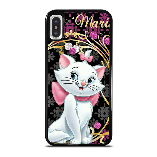 MARIE THE ARISTOCATS CAT FLORAL CARTOON iPhone X / XS Case Cover