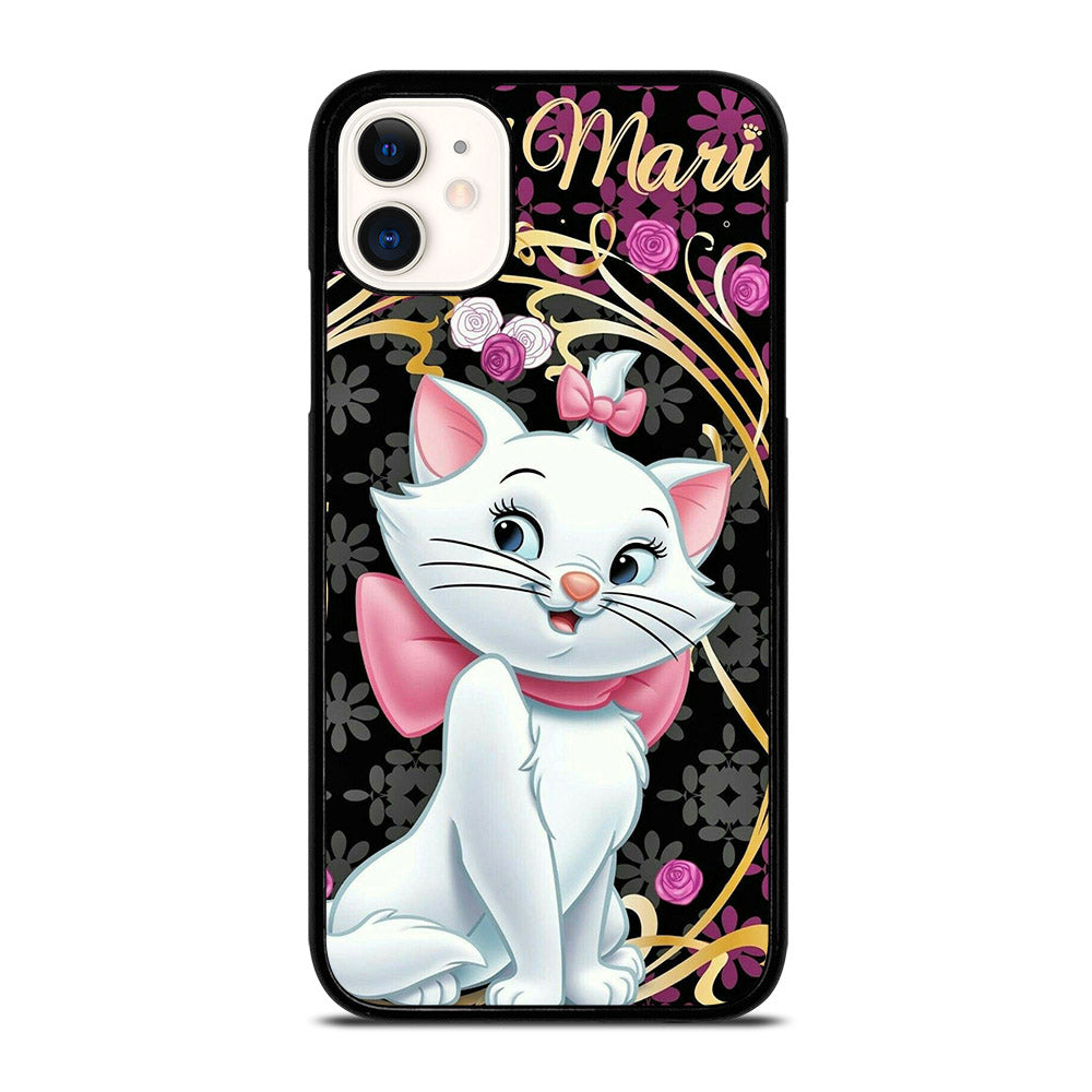 MARIE THE ARISTOCATS CAT FLORAL CARTOON iPhone 11 Case Cover