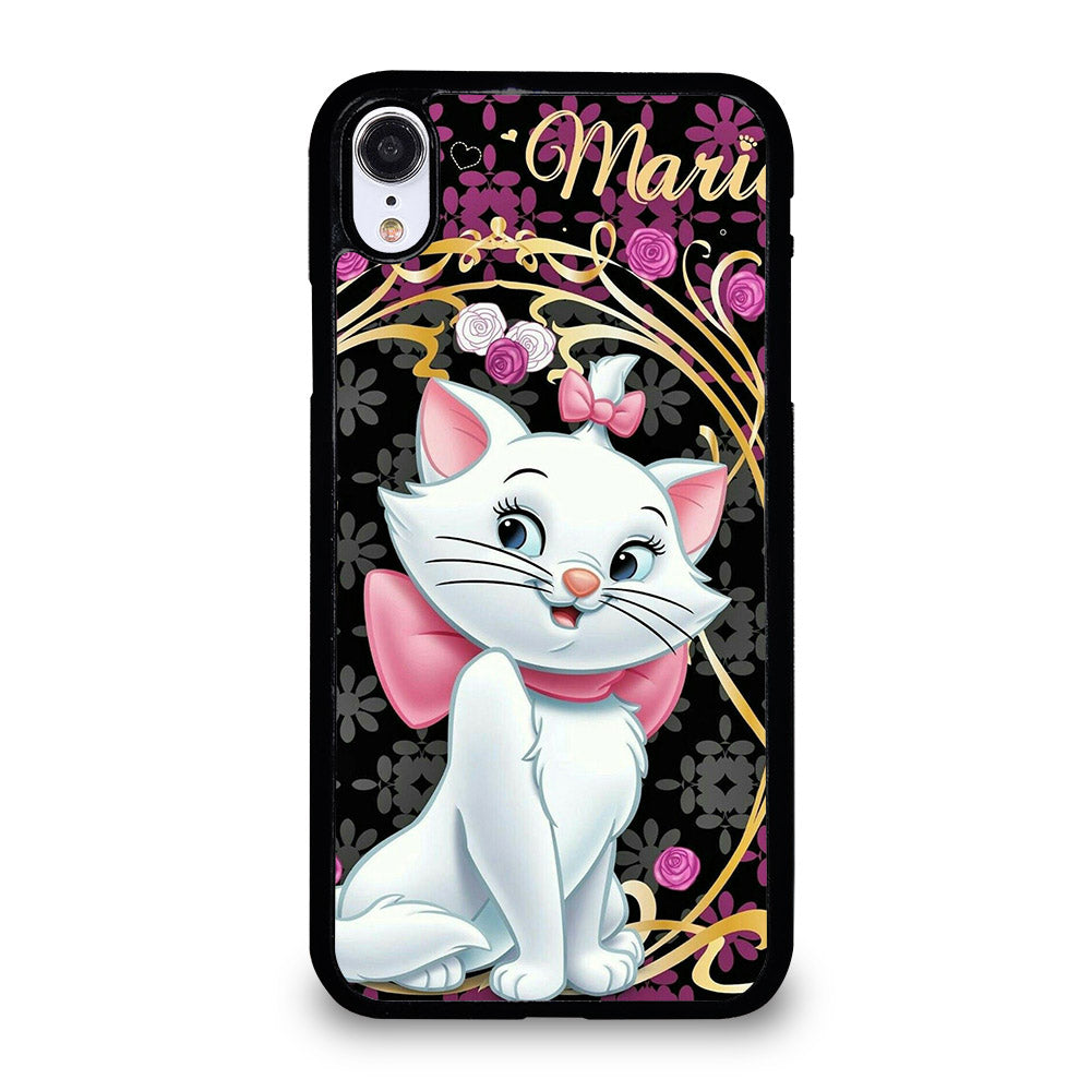 MARIE THE ARISTOCATS CAT FLORAL CARTOON iPhone XR Case Cover