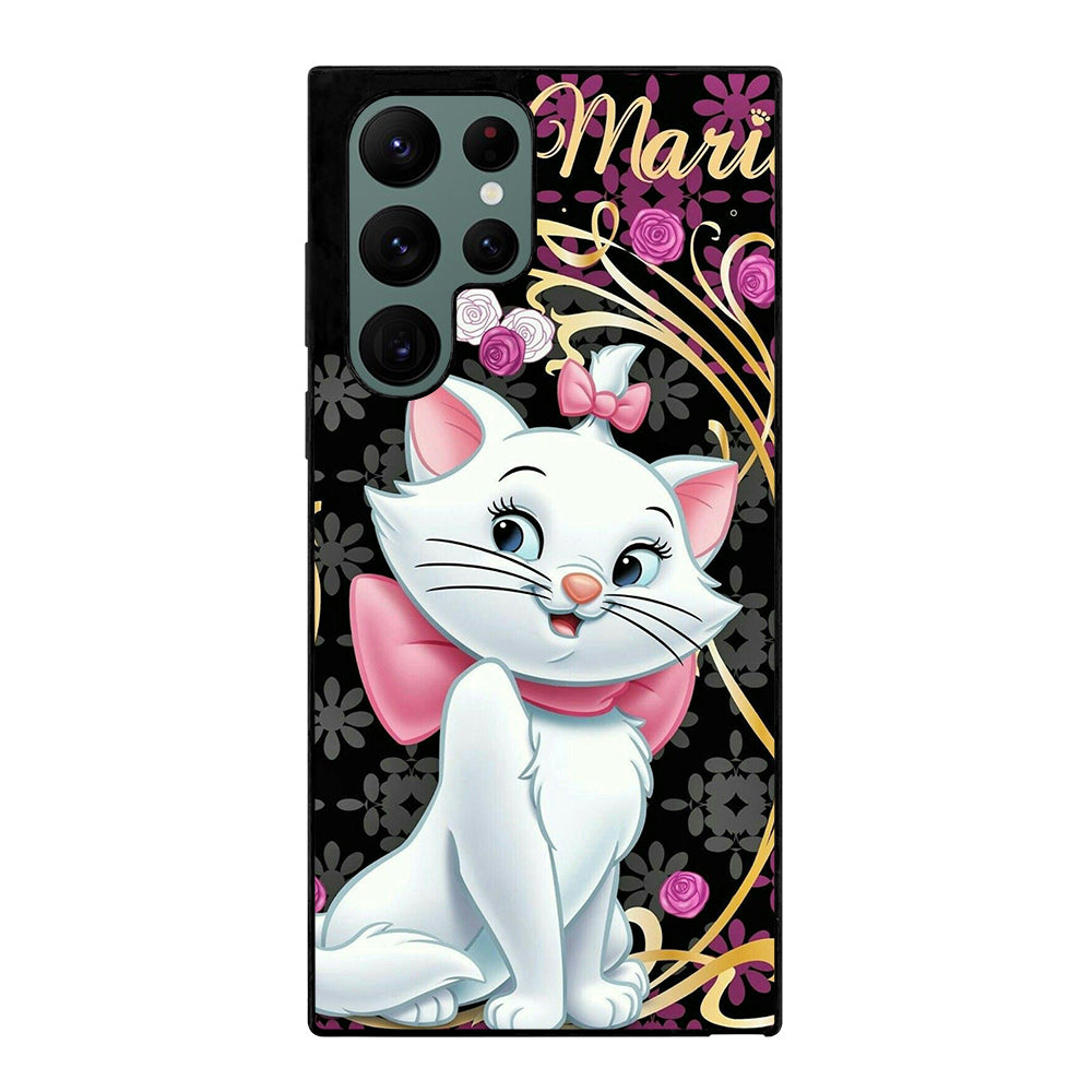 MARIE THE ARISTOCATS CAT FLORAL CARTOON Samsung Galaxy S22 Ultra Case Cover