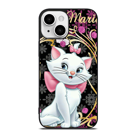 MARIE THE ARISTOCATS CAT FLORAL CARTOON iPhone 13 Mini Case Cover