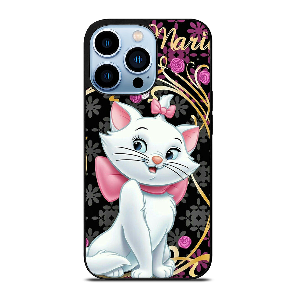 MARIE THE ARISTOCATS CAT FLORAL CARTOON iPhone 13 Pro Max Case Cover