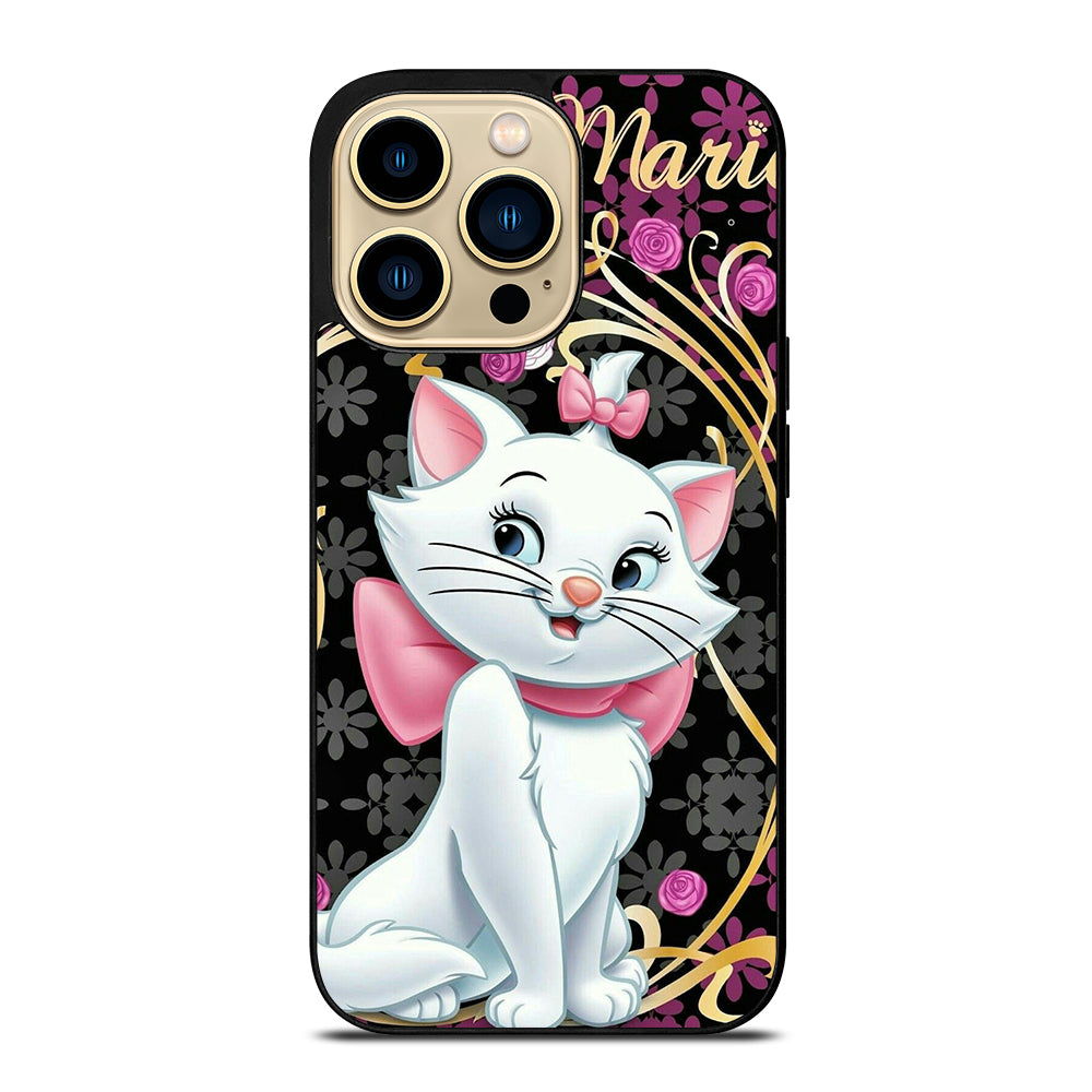 MARIE THE ARISTOCATS CAT FLORAL CARTOON iPhone 14 Pro Max Case Cover