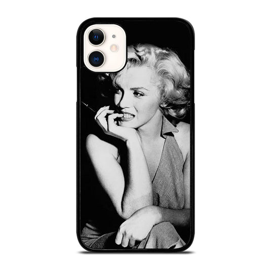 MARILYN MONROE BLACK WHITE iPhone 11 Case Cover