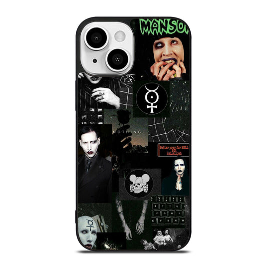 MARILYN MANSON COLLAGE iPhone 13 Mini Case Cover