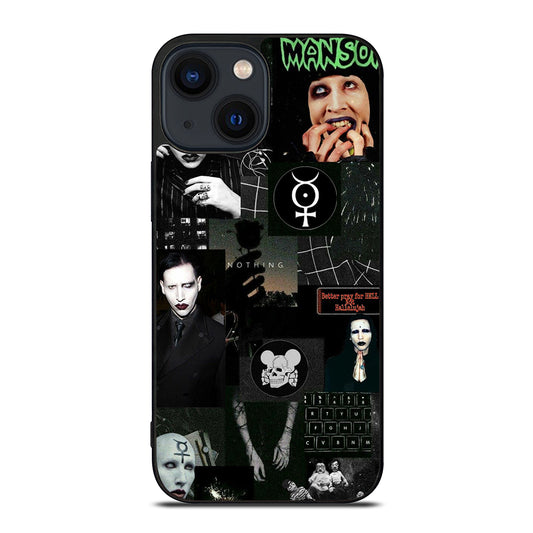 MARILYN MANSON COLLAGE iPhone 14 Plus Case Cover