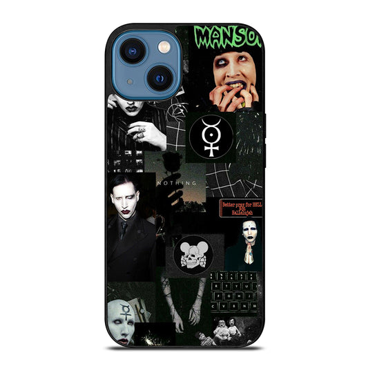 MARILYN MANSON COLLAGE iPhone 14 Case Cover