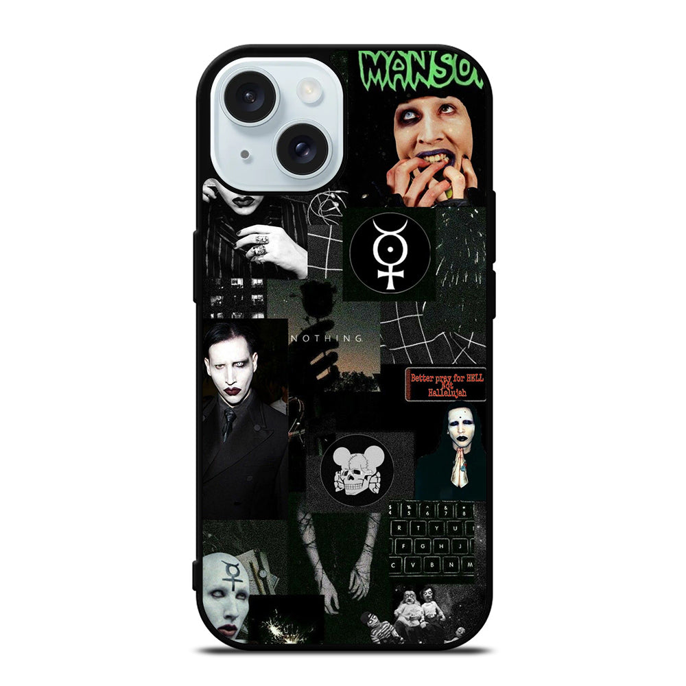 MARILYN MANSON COLLAGE iPhone 15 Case Cover