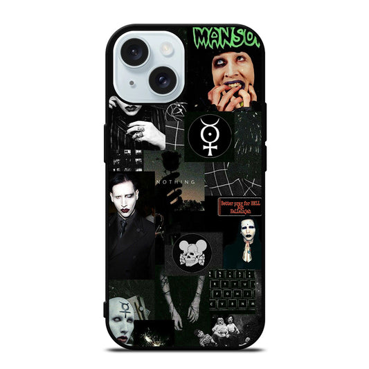 MARILYN MANSON COLLAGE iPhone 15 Case Cover