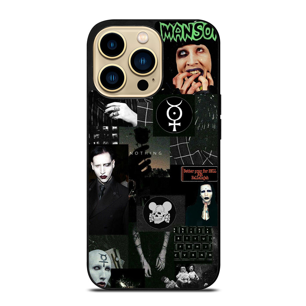 MARILYN MANSON COLLAGE iPhone 14 Pro Max Case Cover