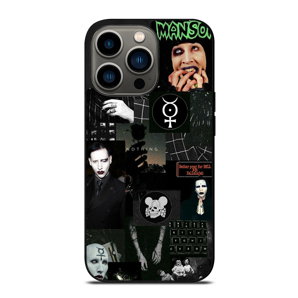 MARILYN MANSON COLLAGE iPhone 13 Pro Case Cover