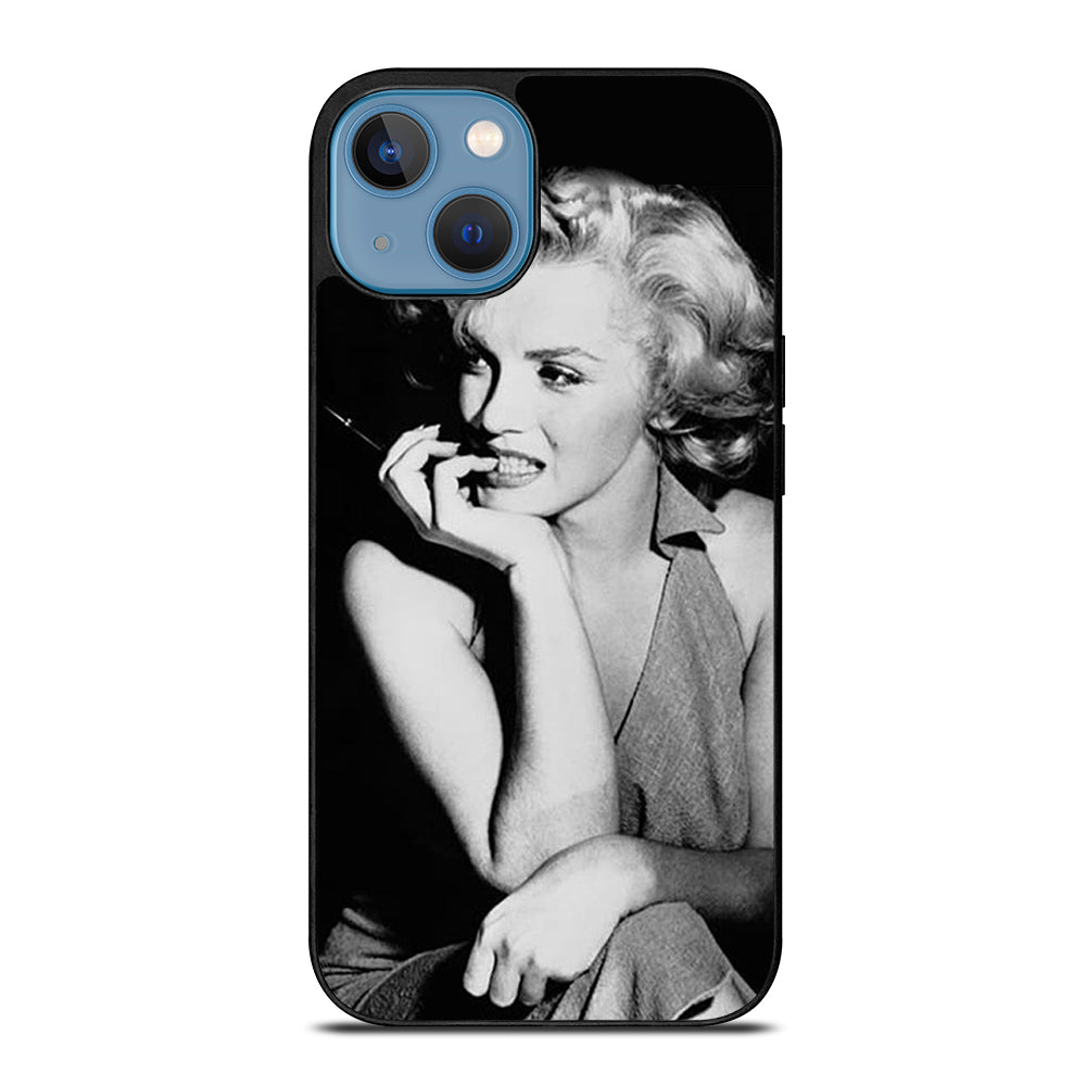 MARILYN MONROE BLACK WHITE iPhone 13 Case Cover