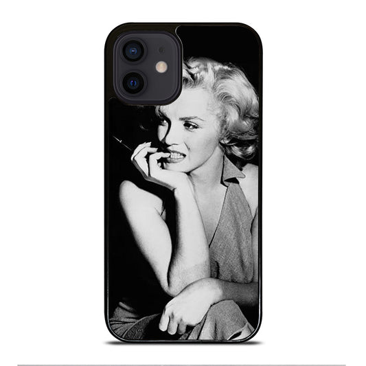 MARILYN MONROE BLACK WHITE iPhone 12 Mini Case Cover