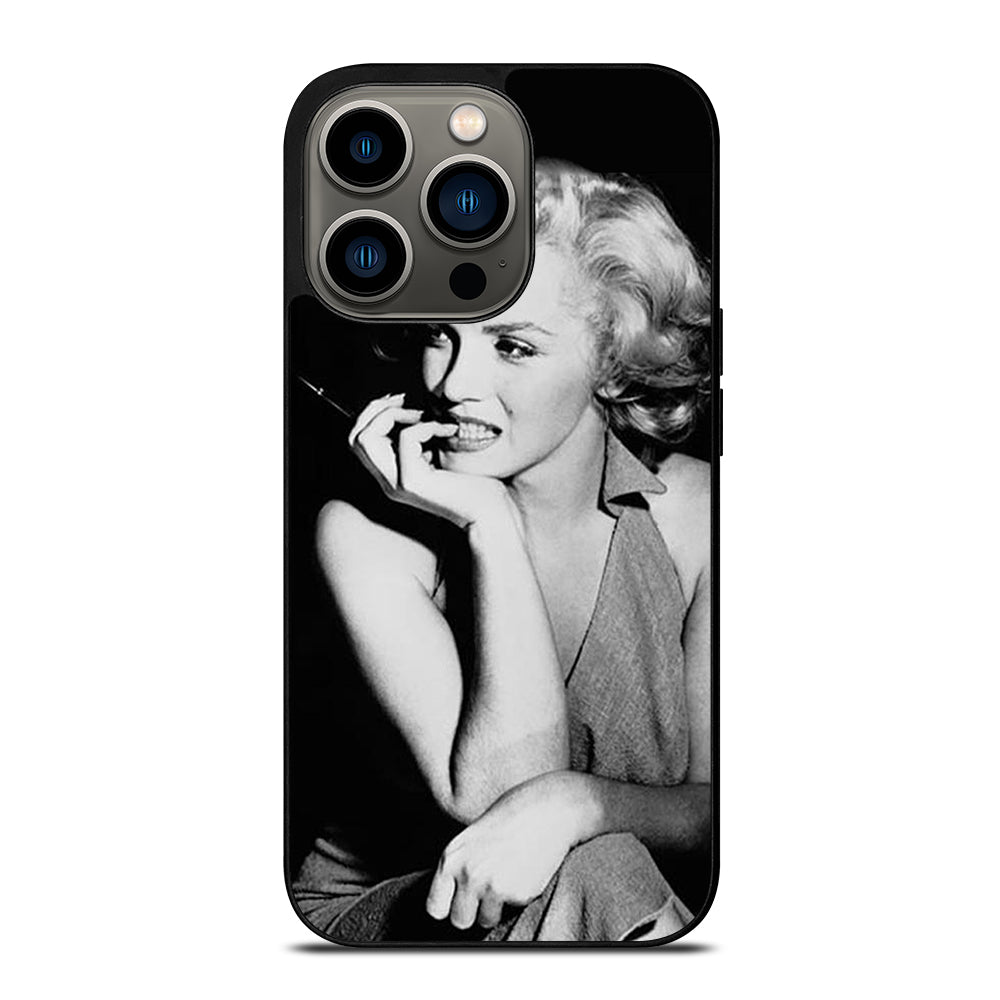 MARILYN MONROE BLACK WHITE iPhone 13 Pro Case Cover