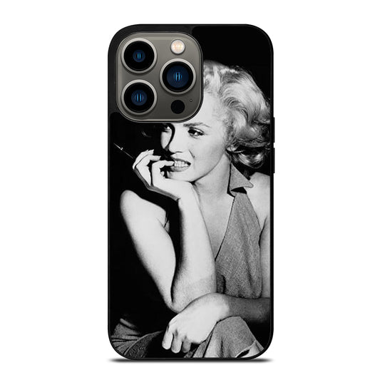 MARILYN MONROE BLACK WHITE iPhone 13 Pro Case Cover