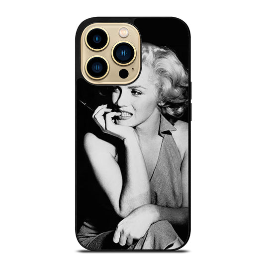 MARILYN MONROE BLACK WHITE iPhone 14 Pro Max Case Cover