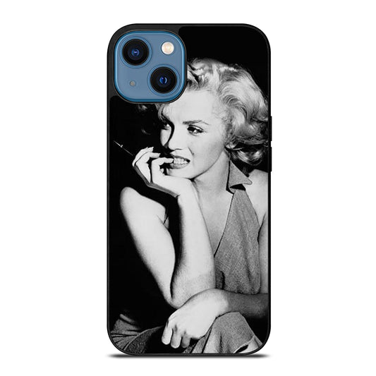 MARILYN MONROE BLACK WHITE iPhone 14 Case Cover