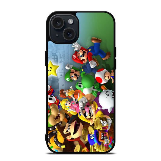 MARIO BROS ALL CHARACTER iPhone 15 Plus Case Cover