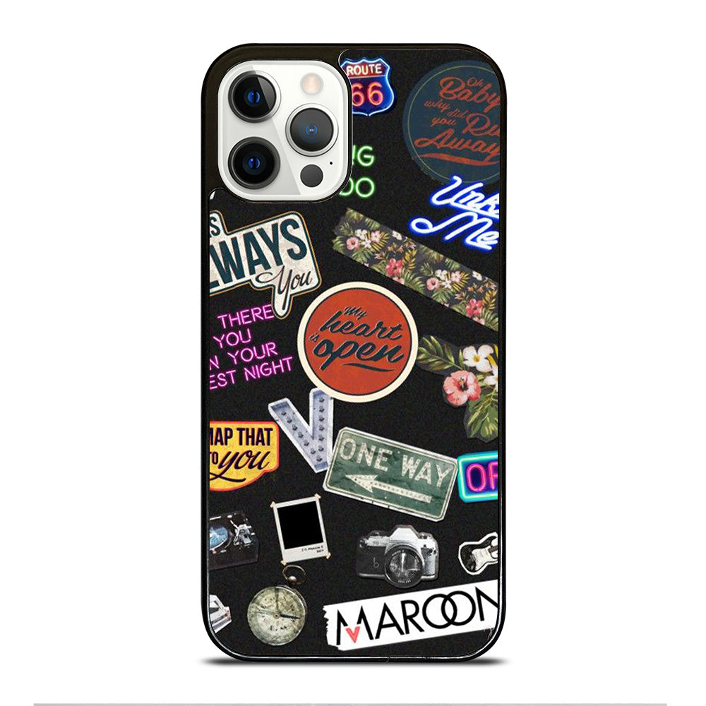 MAROON 5 PATTERN iPhone 12 Pro Case Cover