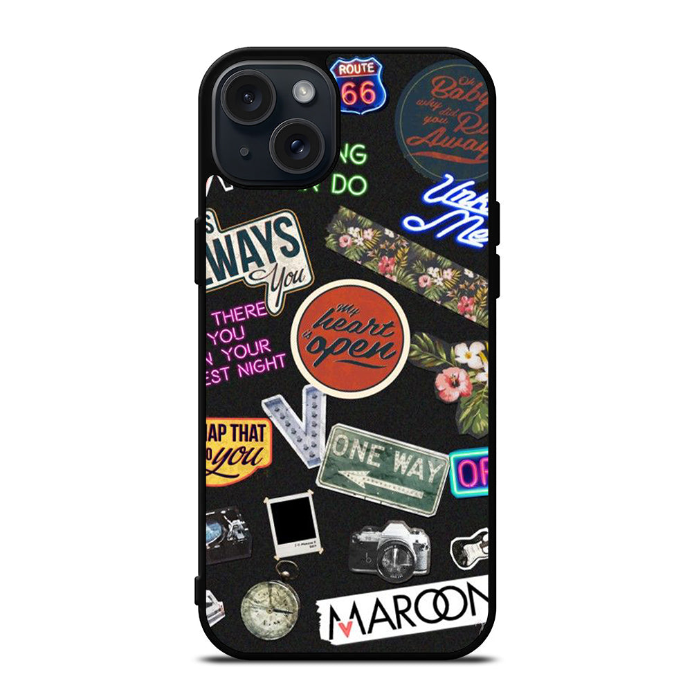 MAROON 5 PATTERN iPhone 15 Plus Case Cover