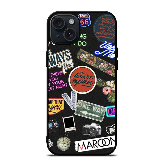 MAROON 5 PATTERN iPhone 15 Plus Case Cover