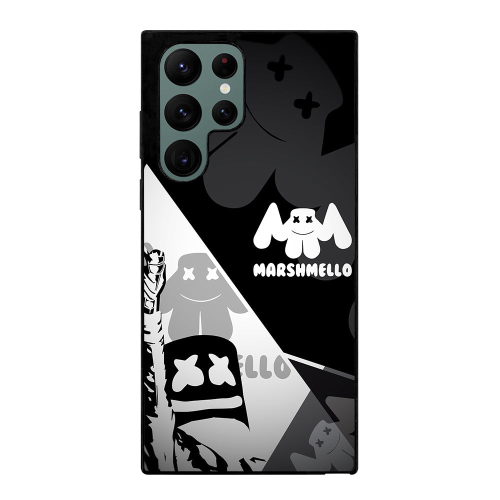 MARSHMELLO BLACK WHITE Samsung Galaxy S22 Ultra Case Cover
