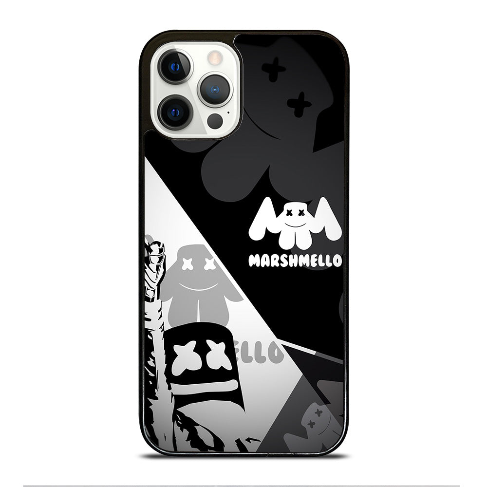MARSHMELLO BLACK WHITE iPhone 12 Pro Case Cover