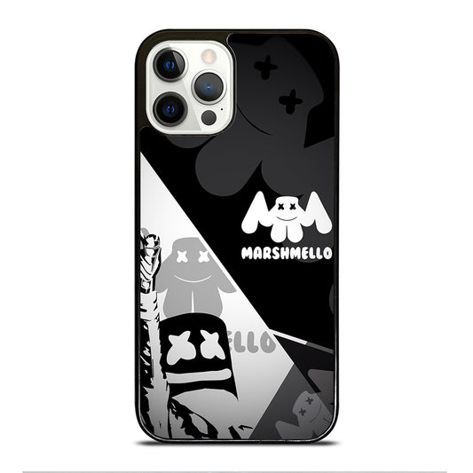 MARSHMELLO BLACK WHITE iPhone 12 Pro Case Cover