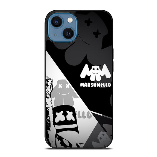 MARSHMELLO BLACK WHITE iPhone 14 Case Cover