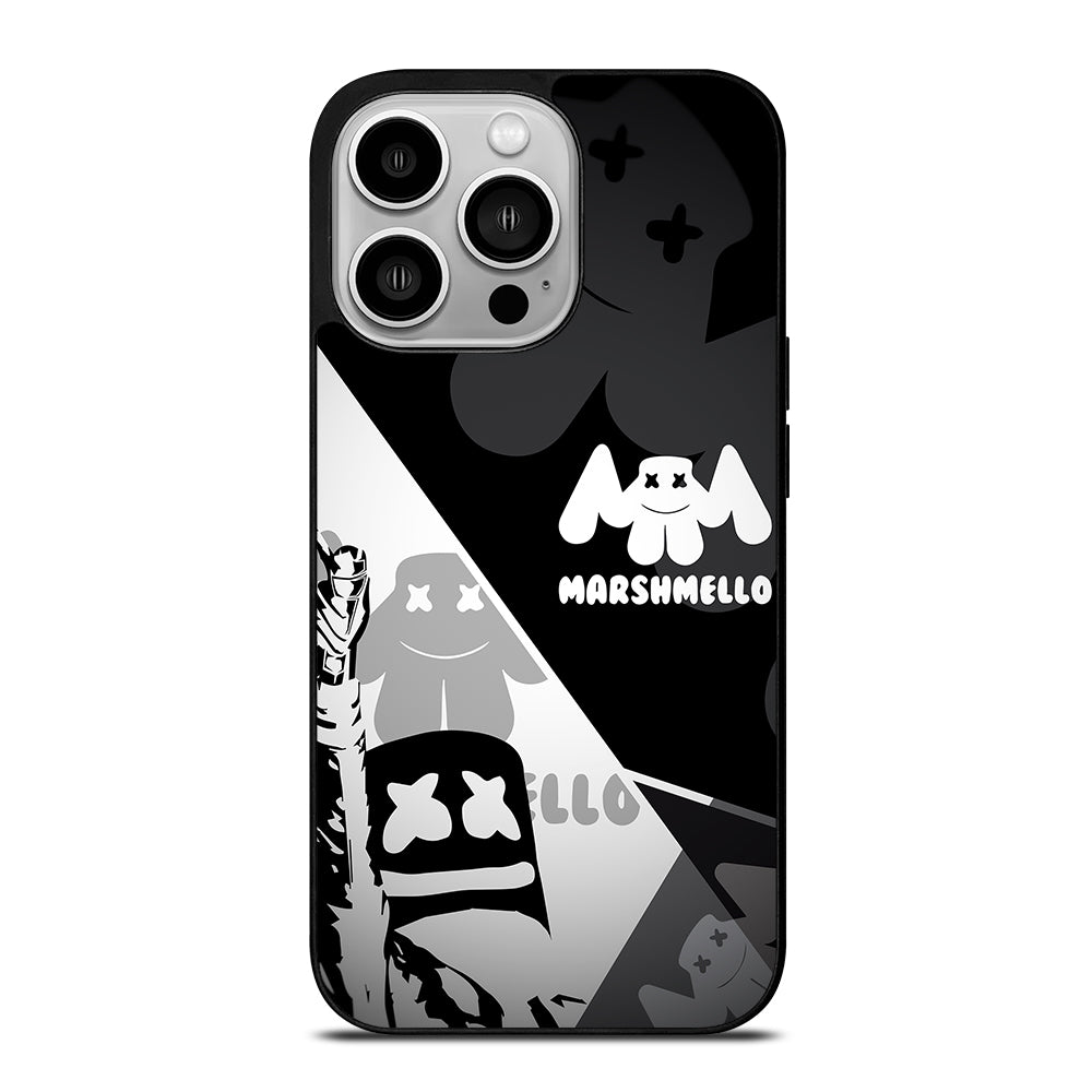 MARSHMELLO BLACK WHITE iPhone 14 Pro Case Cover