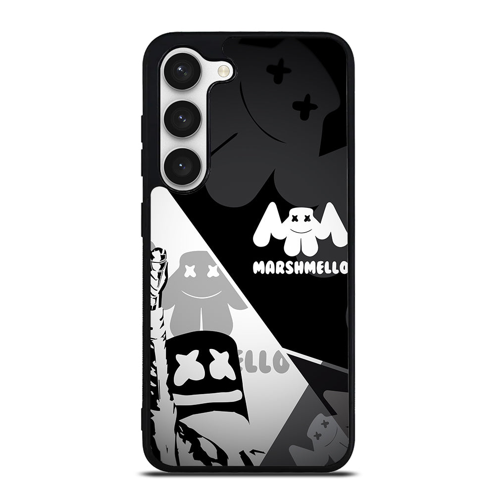 MARSHMELLO BLACK WHITE Samsung Galaxy S23 Case Cover