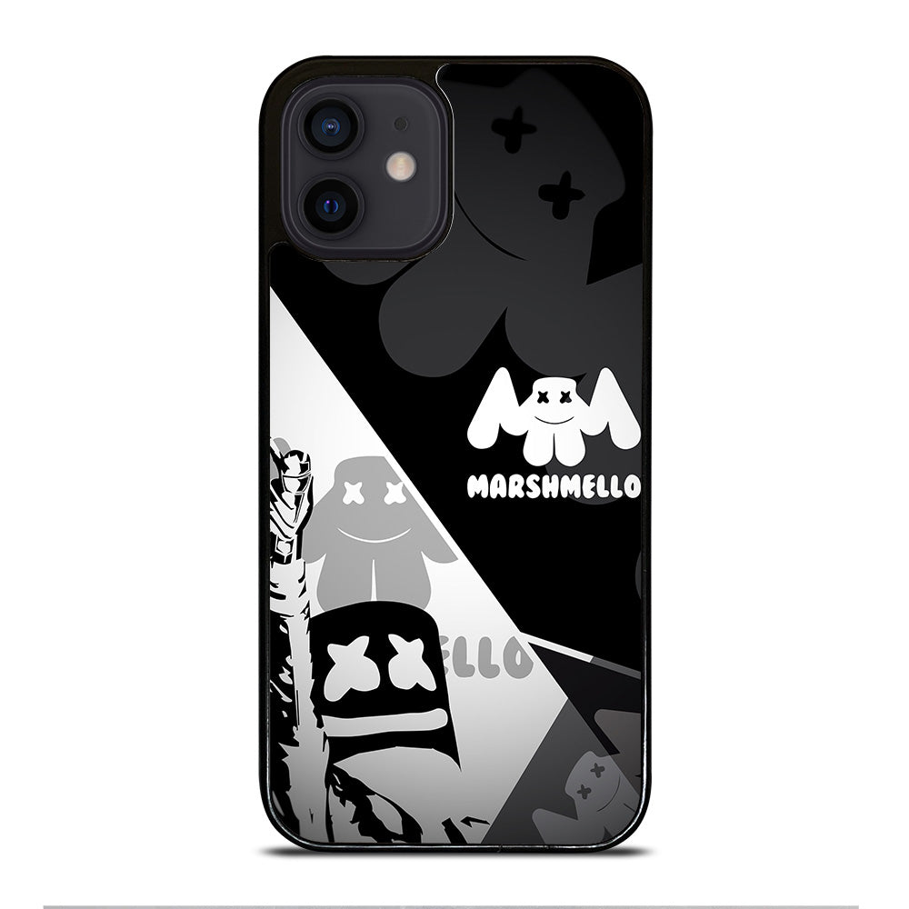 MARSHMELLO BLACK WHITE iPhone 12 Mini Case Cover
