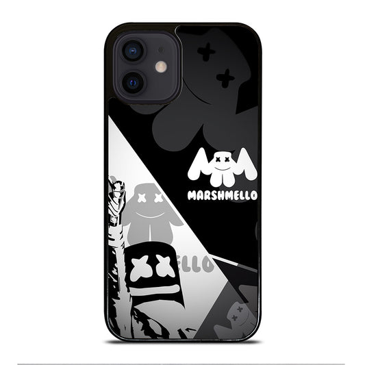 MARSHMELLO BLACK WHITE iPhone 12 Mini Case Cover