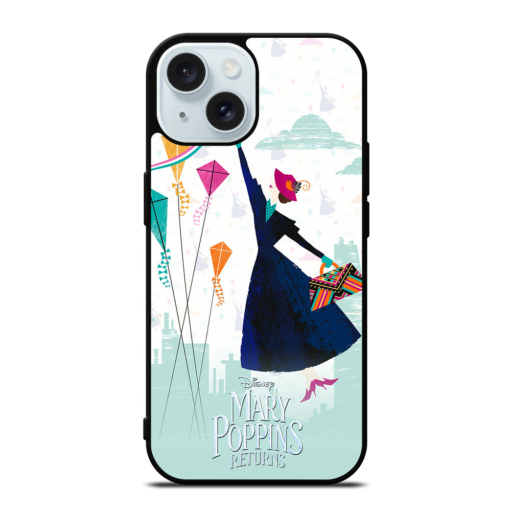 MARY POPPINS ART DISNEY iPhone 15 Case Cover