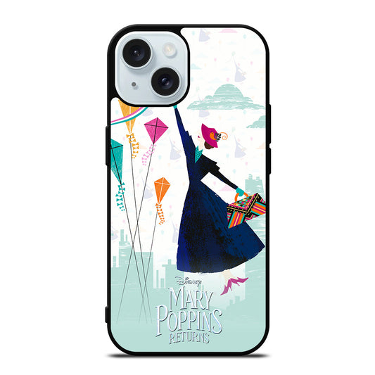 MARY POPPINS ART DISNEY iPhone 15 Case Cover