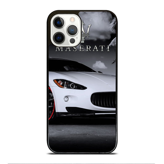 MASERATI WHITE CAR iPhone 12 Pro Case Cover