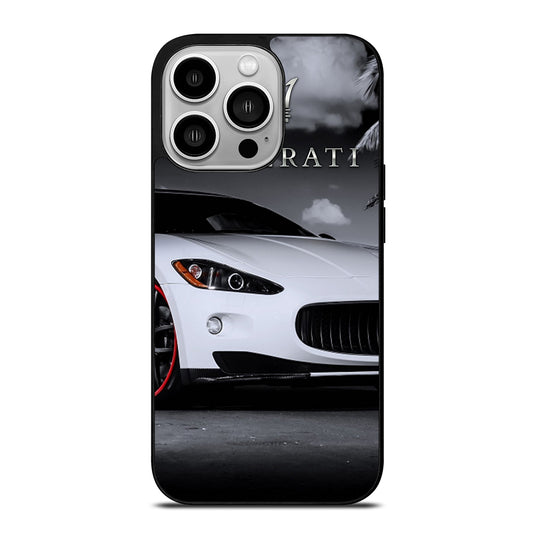 MASERATI WHITE CAR iPhone 14 Pro Case Cover