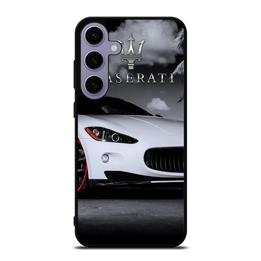 MASERATI WHITE CAR Samsung Galaxy S24 Plus Case Cover