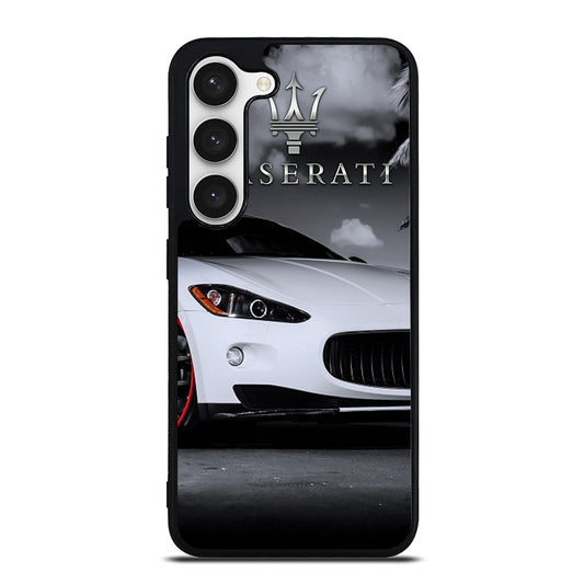 MASERATI WHITE CAR Samsung Galaxy S23 Case Cover