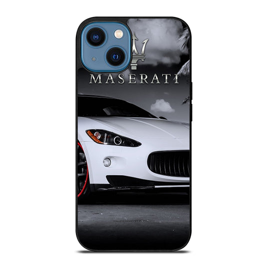 MASERATI WHITE CAR iPhone 14 Case Cover