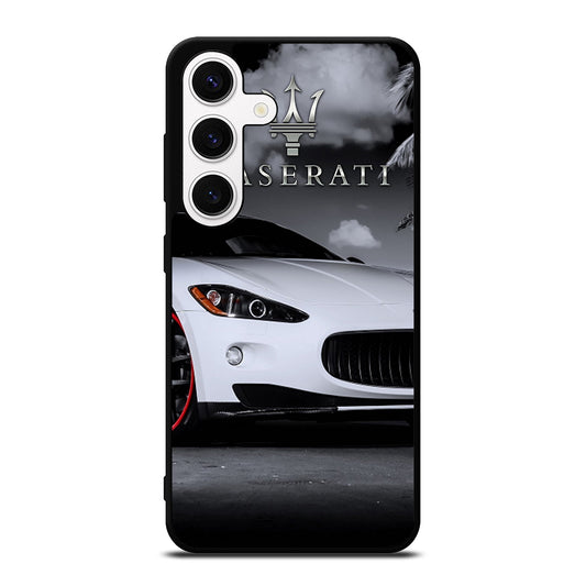 MASERATI WHITE CAR Samsung Galaxy S24 Case Cover