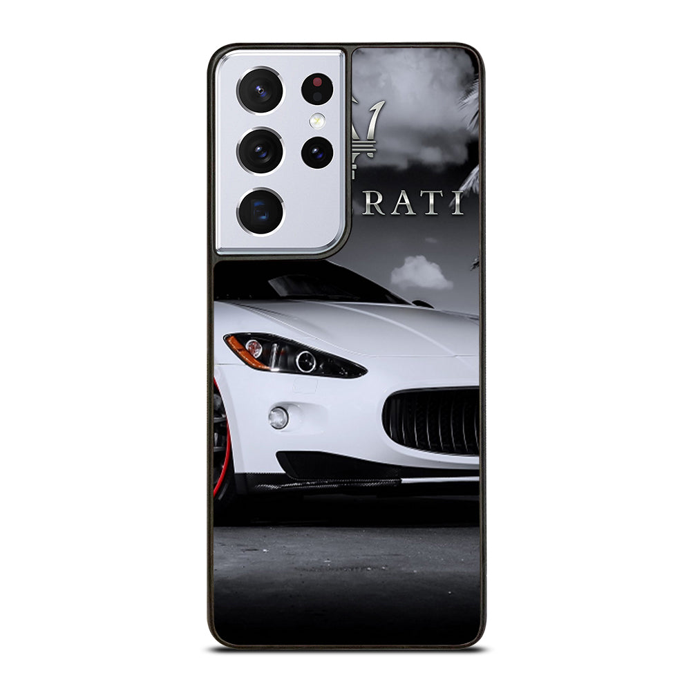 MASERATI WHITE CAR Samsung Galaxy S21 Ultra Case Cover