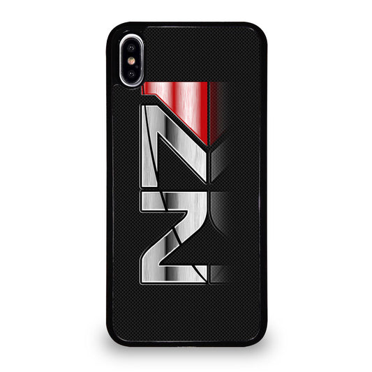 MASS EFFECT N7 LOGO CARBON iPhone XS Max Case Cover