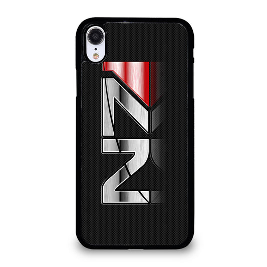 MASS EFFECT N7 LOGO CARBON iPhone XR Case Cover