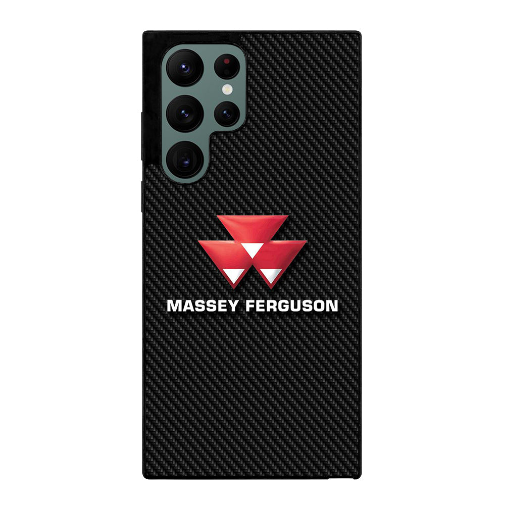 MASSEY FERGUSON LOGO CARBON Samsung Galaxy S22 Ultra Case Cover