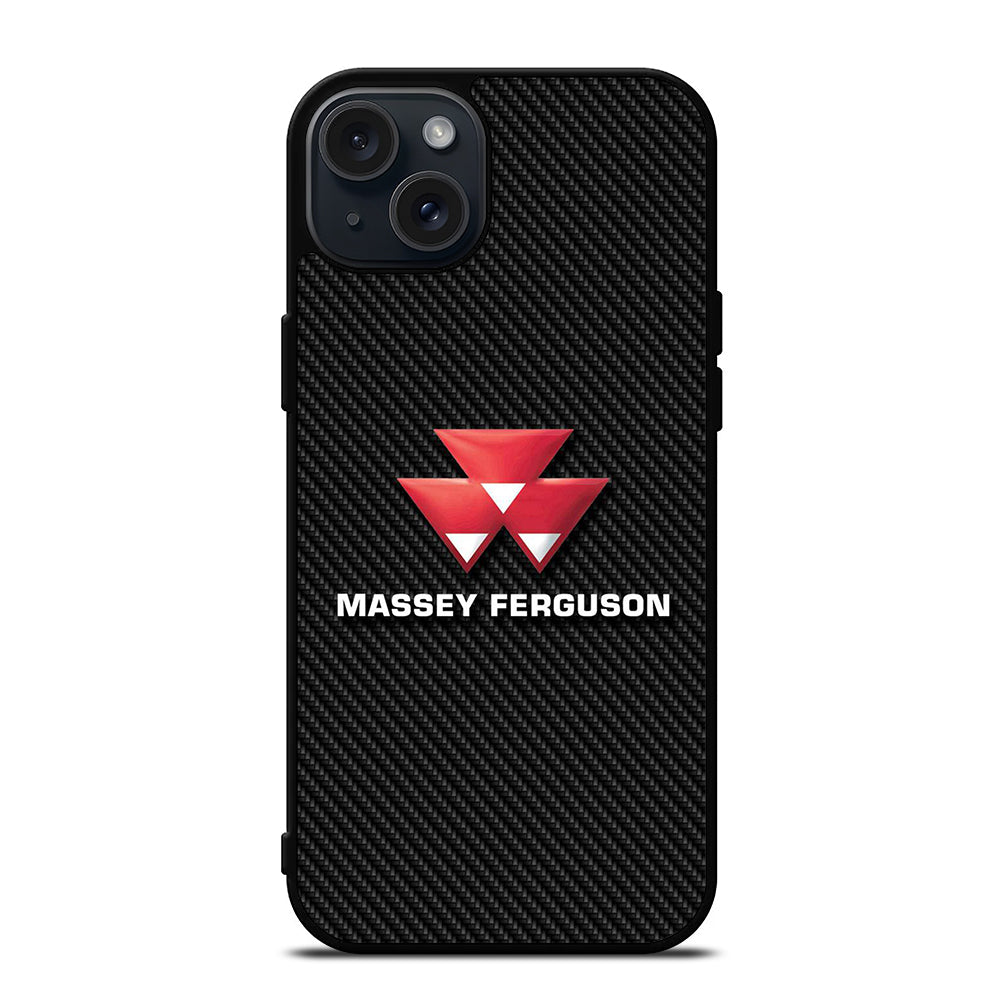 MASSEY FERGUSON LOGO CARBON iPhone 15 Plus Case Cover