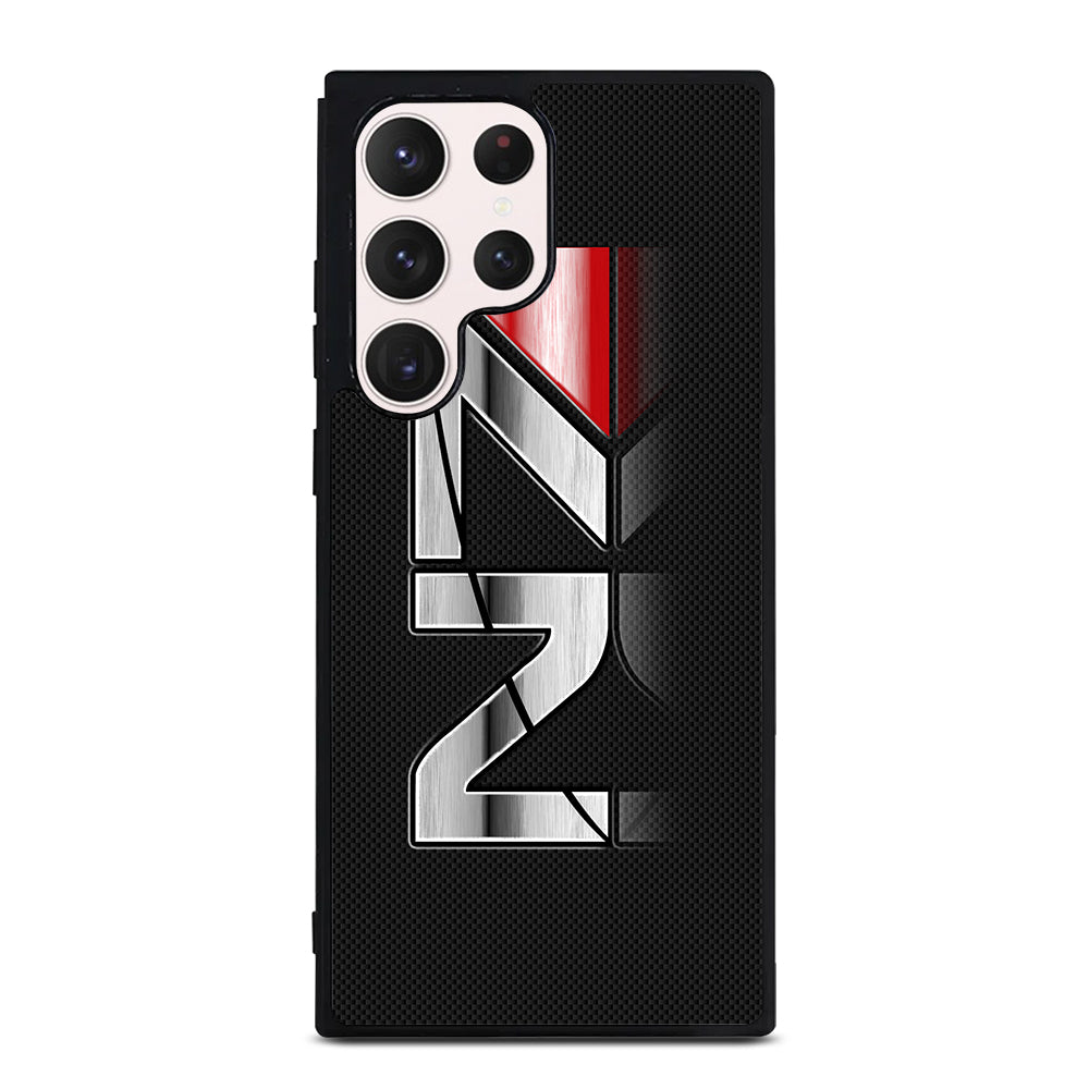 MASS EFFECT N7 LOGO CARBON Samsung Galaxy S23 Ultra Case Cover