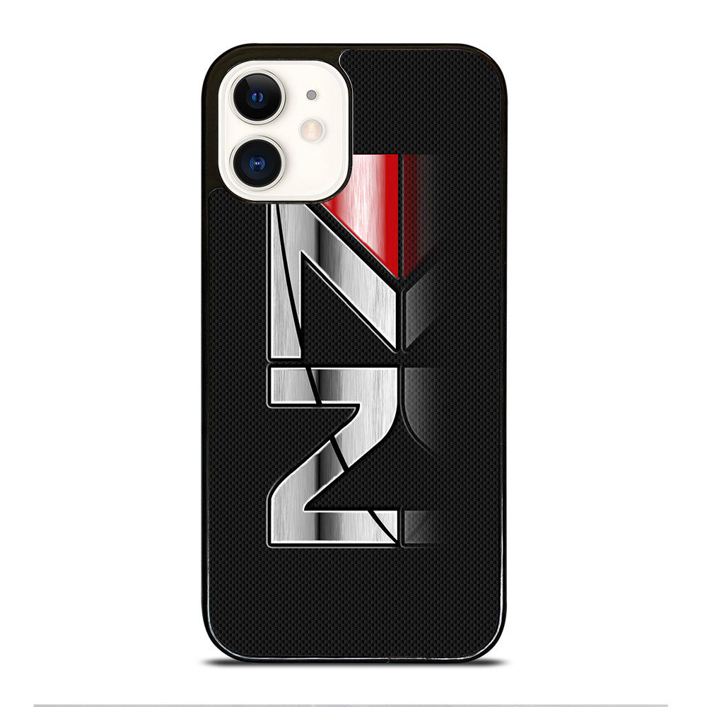 MASS EFFECT N7 LOGO CARBON iPhone 12 Case Cover