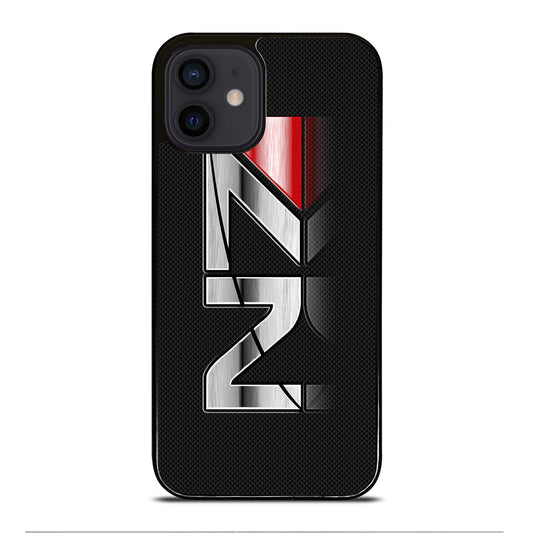 MASS EFFECT N7 LOGO CARBON iPhone 12 Mini Case Cover